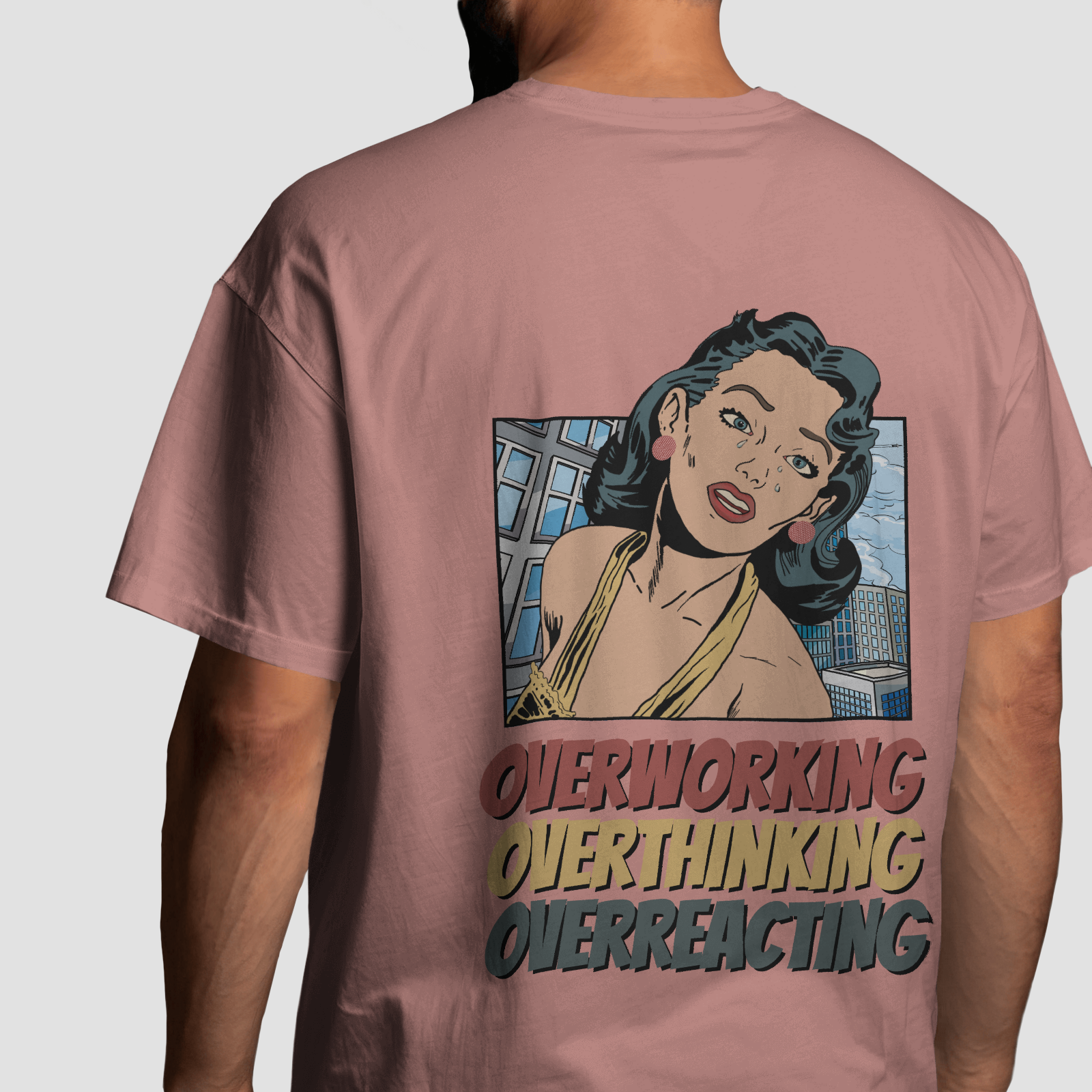Overworking - Chapter26 premium oversized graphic t-shirt detail