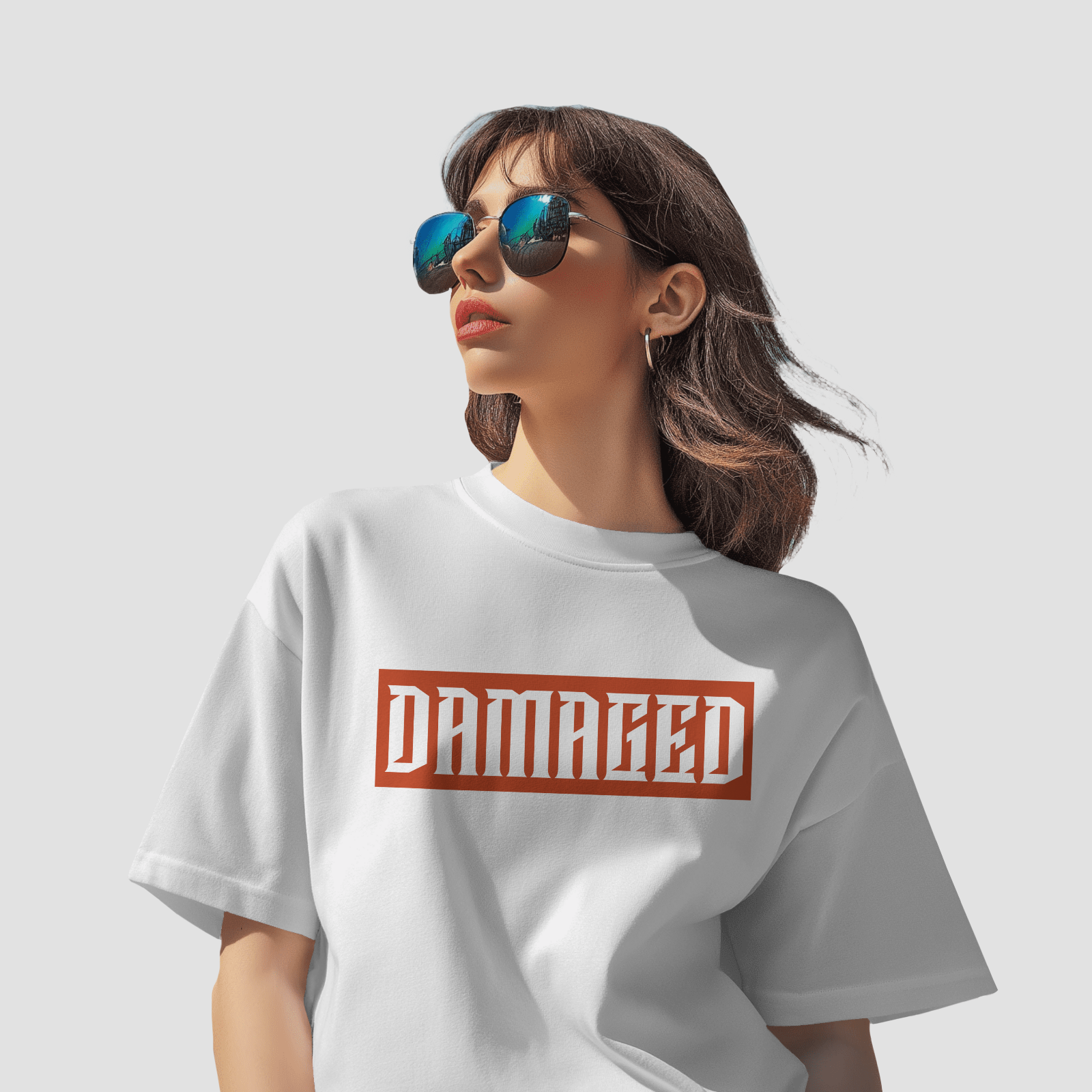 Damaged - Chapter26 premium oversized graphic t-shirt detail
